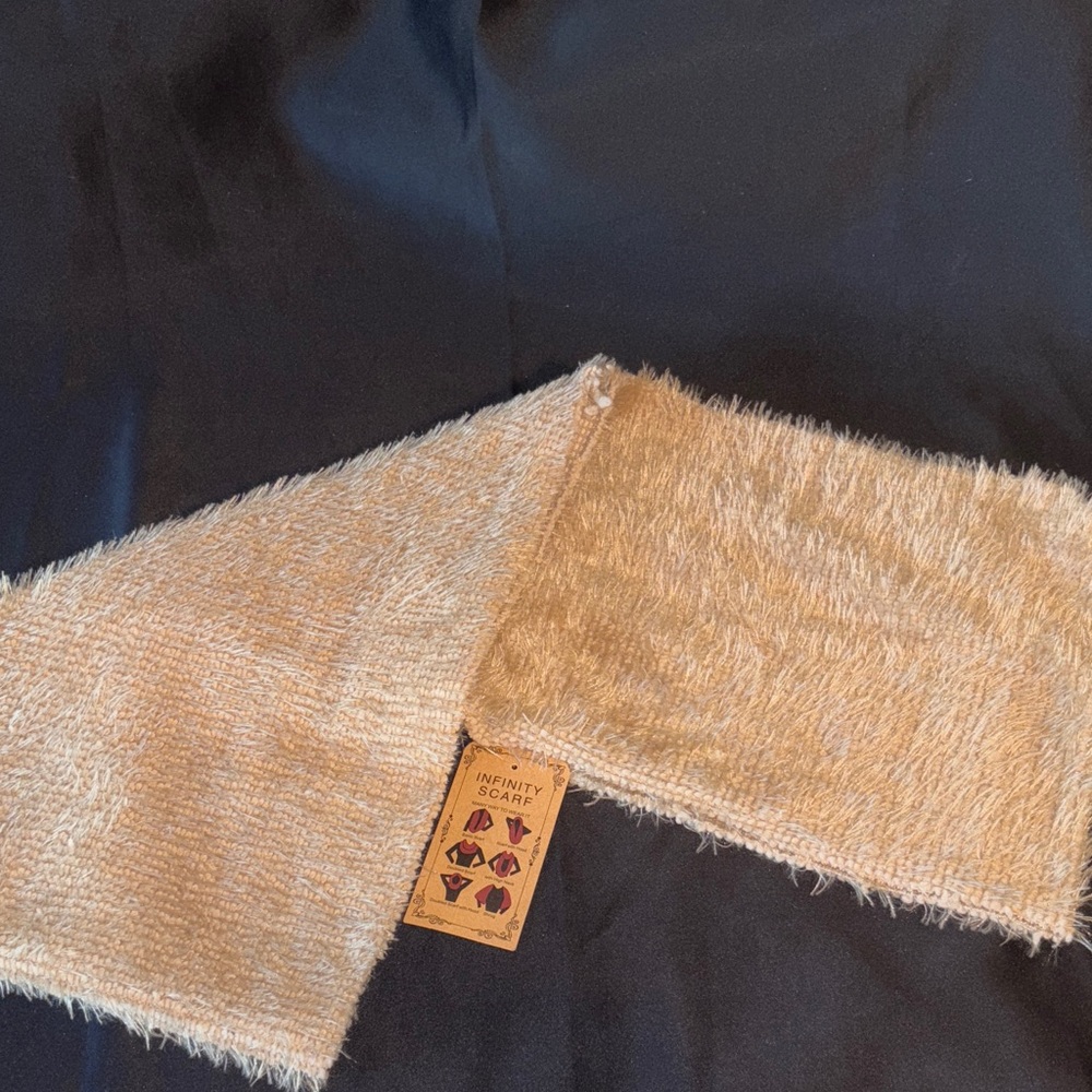 Cozy Tan Infinity Scarf